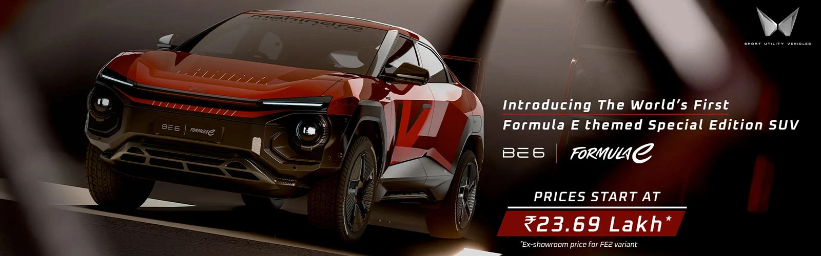Mahindra BE 6 promotional banner